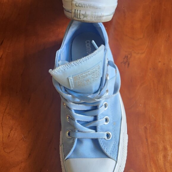 Converse All Star Light Blue Low-Top Sneakers – Women Size 8 - Picture 2 of 2